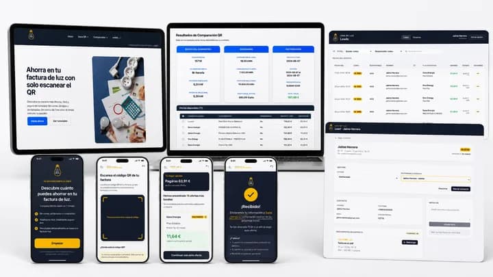 Suite energética: comparador de tarifas y captación de clientes desde factura