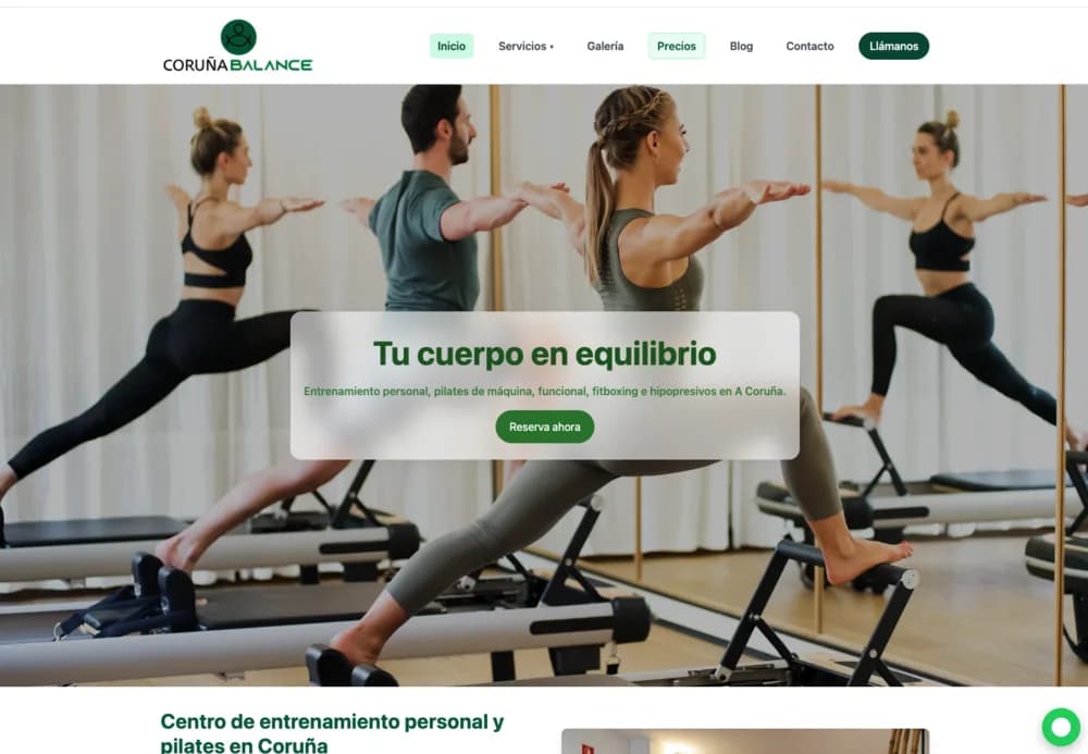 Captura de la web de Coruña Balance