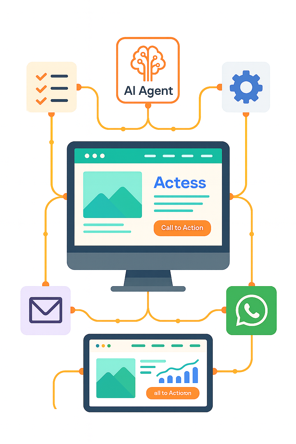 Agente con IA atendiendo a tus clientes en la web